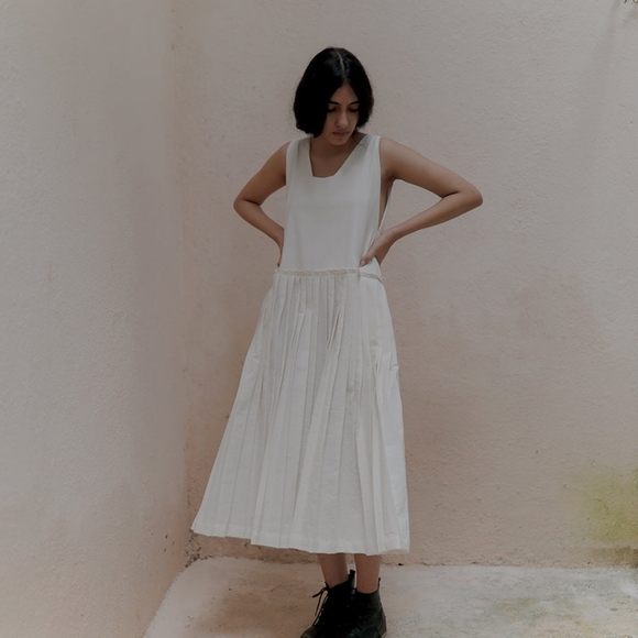 Runaway bicycle vera white dress pockets XS - Picture 5 of 7